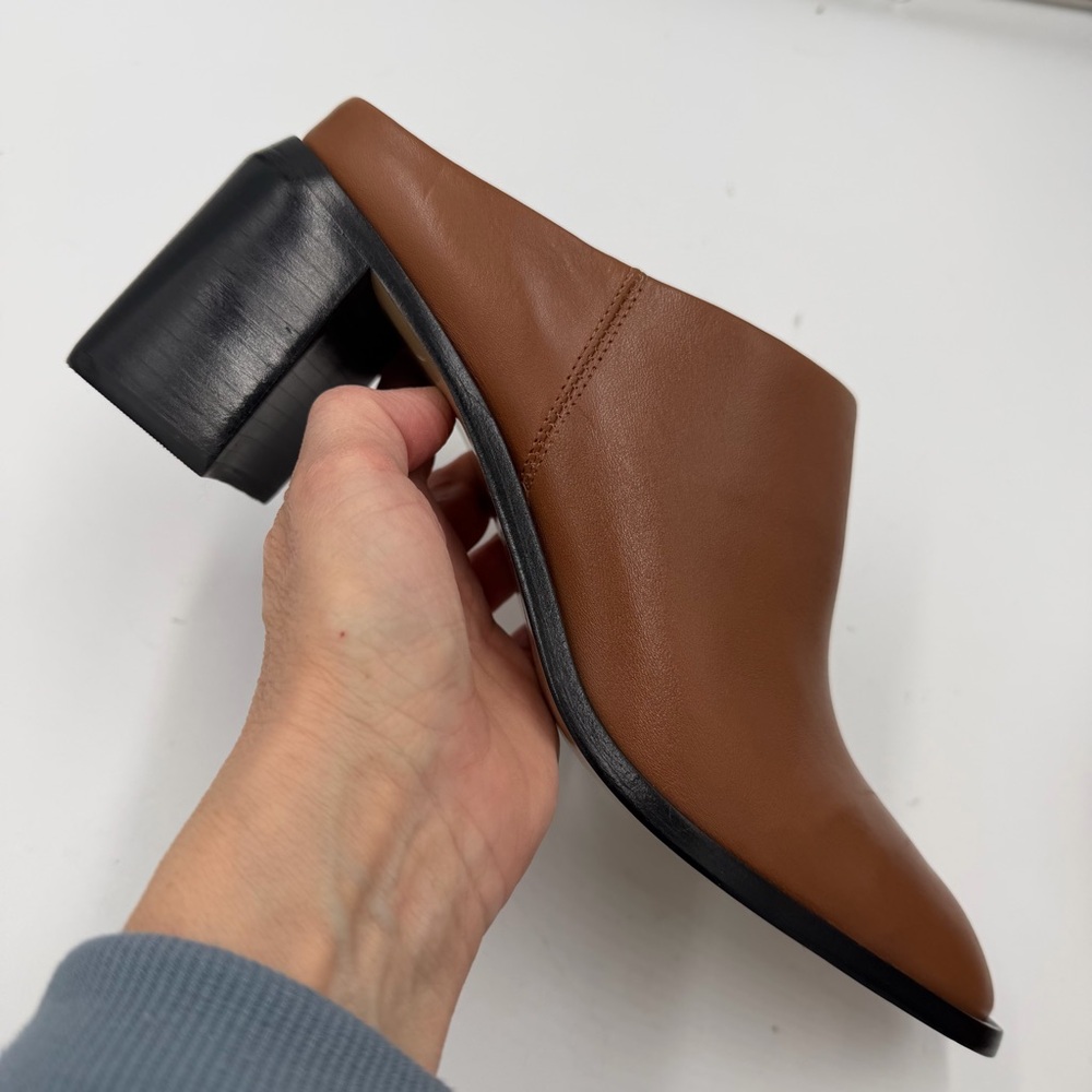 NEW Everlane Saddle Brown The Outlaw Mule Slide Heel in Size 10.5 - Picture 5 of 13